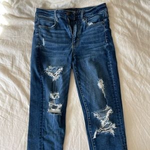 Ripped American Eagle Skinny Jeans